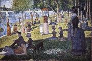 Georges Seurat Island Bowl Sunday painting